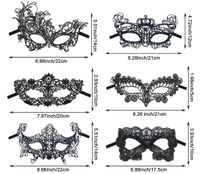 6 schwarze Masken aus Spitze München - Maxvorstadt Vorschau