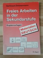 Freies Arbeiten in der Sekundarstufe - Materialien Deutsch Bayern - Langenzenn Vorschau