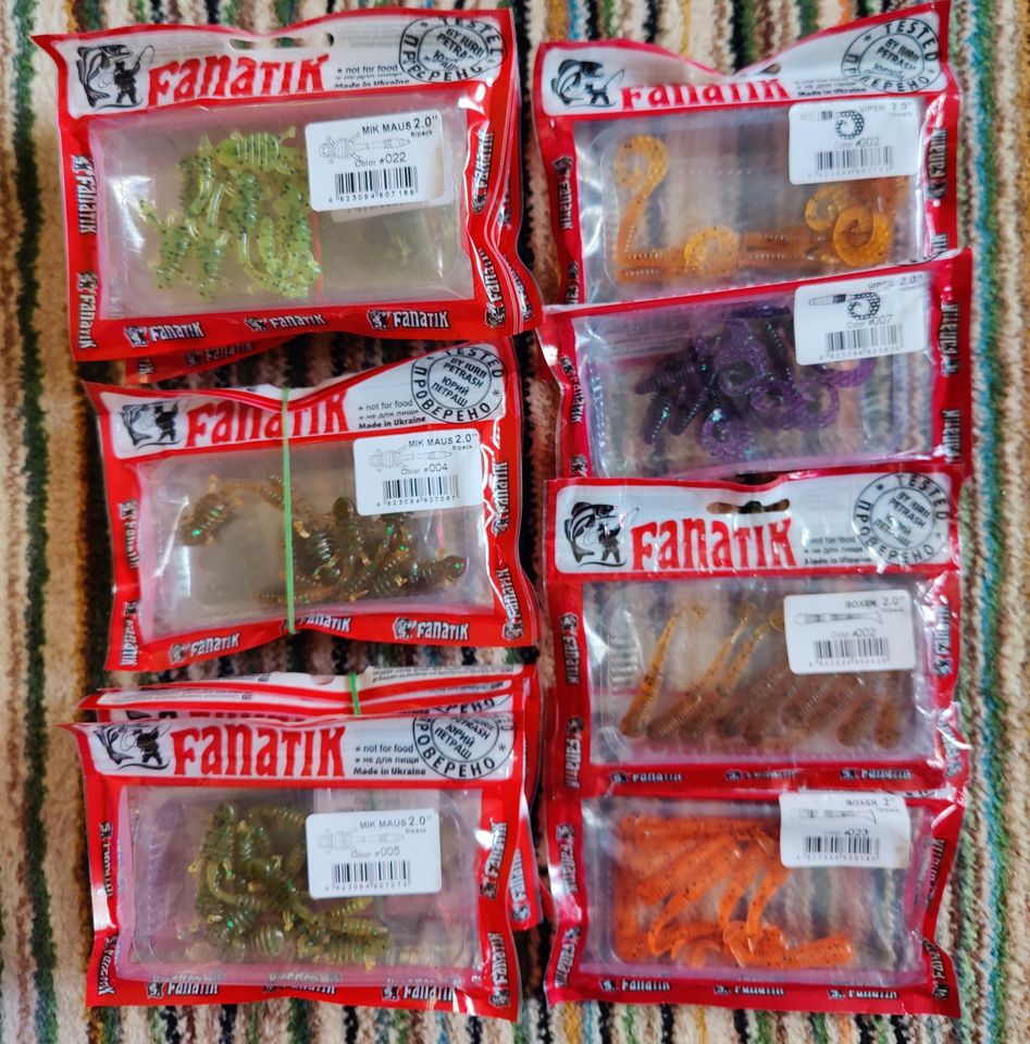 Fanatik 2,5cm-13cm Gummiköder Gummifisch mit Aroma Jig Soft Baits in Nürnberg (Mittelfr)