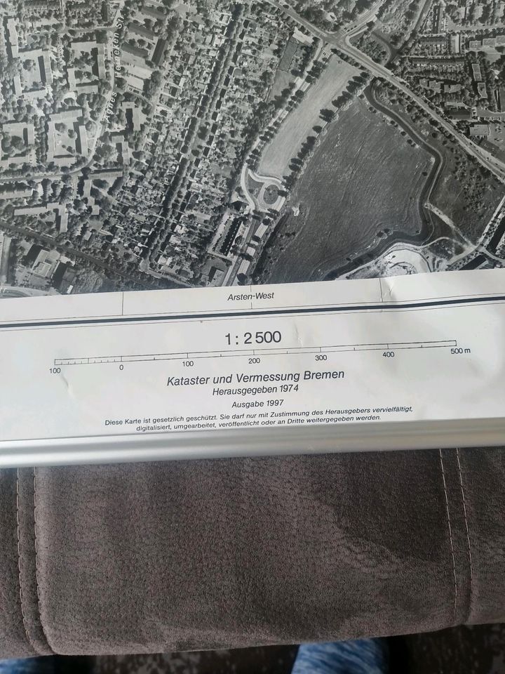 Luftbildkarte Wandkarte Bremen Kattenturm und umzu 20.- in Bremen