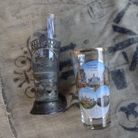 2 schöne Gläser Hechingen+Hohenzollern Burg Sammlergläser antik Baden-Württemberg - Rangendingen Vorschau