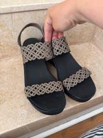 Du Skechers 39 Braun Swarovski Sandalen Schuhe Absatz Düsseldorf - Wittlaer Vorschau