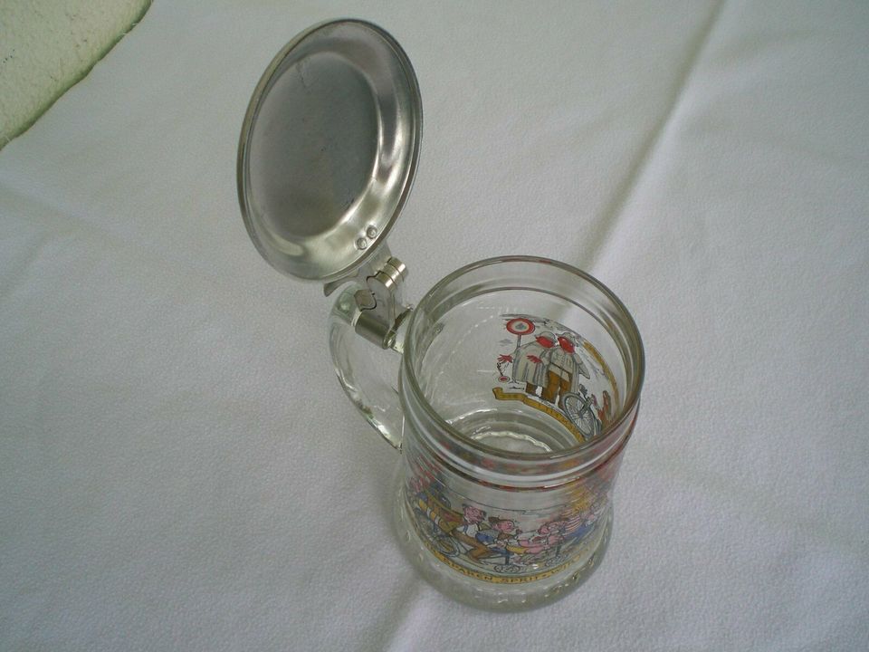 Glas-Krug mit Deckel und Glas-Krug mit Motiv und Deckel  NEU in Köln