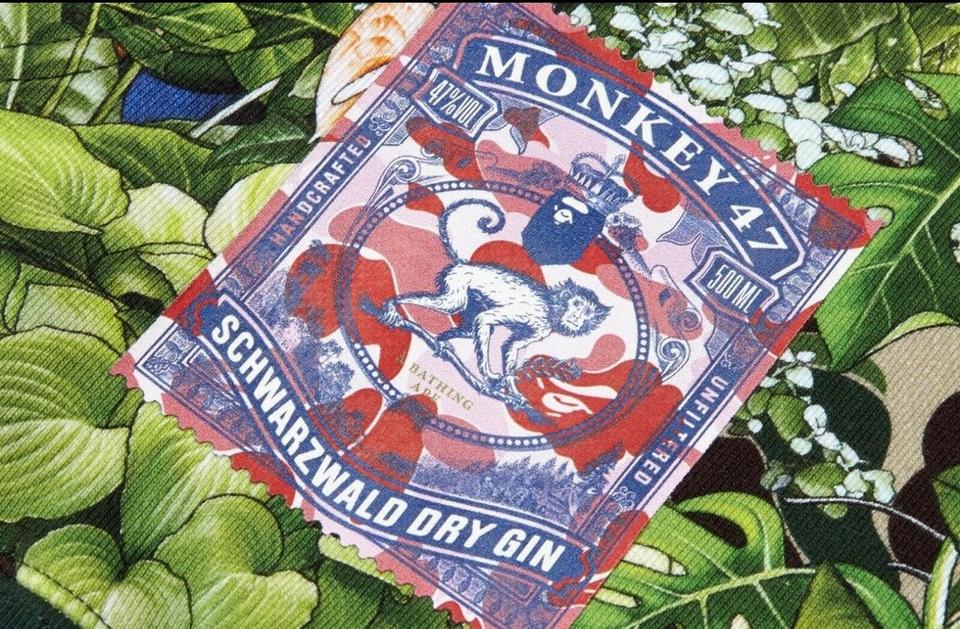 A Bathing Ape / Bape x Monkey 47 Hoodie Pullover in Grün [XL] in München