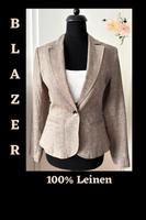 Elegante taubengraue Blazer-Jacke aus Leinen - H&M - XS/ 34 Berlin - Köpenick Vorschau
