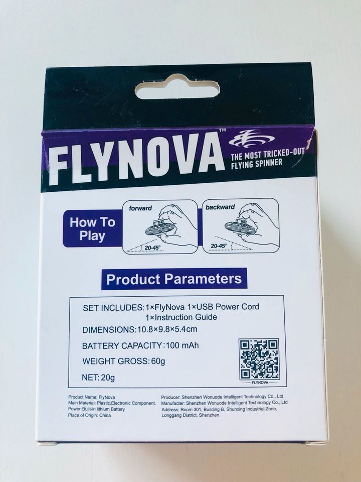 FLYNOVA, Flying Spinner mit LED, schwarz in Ratzeburg