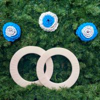 Handgeknickte Krepprosen Rosen Bogenschmuck Hochzeit Niedersachsen - Großheide Vorschau