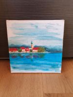 Ölgemälde Bodensee Wasserburg Konstanz Leinwand 20x20cm Baden-Württemberg - Aalen Vorschau