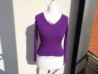 violetter Strickpullover mit V-Ausschnitt von Mango M Dresden - Briesnitz Vorschau