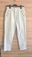 Zara Jeans mit goldenen Knöpfen weiß Baden-Württemberg - Ulm Vorschau
