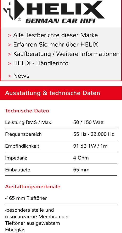 Helix E6x zwei Wege Lautsprecher in Northeim