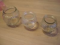 3 kleine gerippte / geriffelte Vasen oder Teelichthalter Bremen - Gröpelingen Vorschau