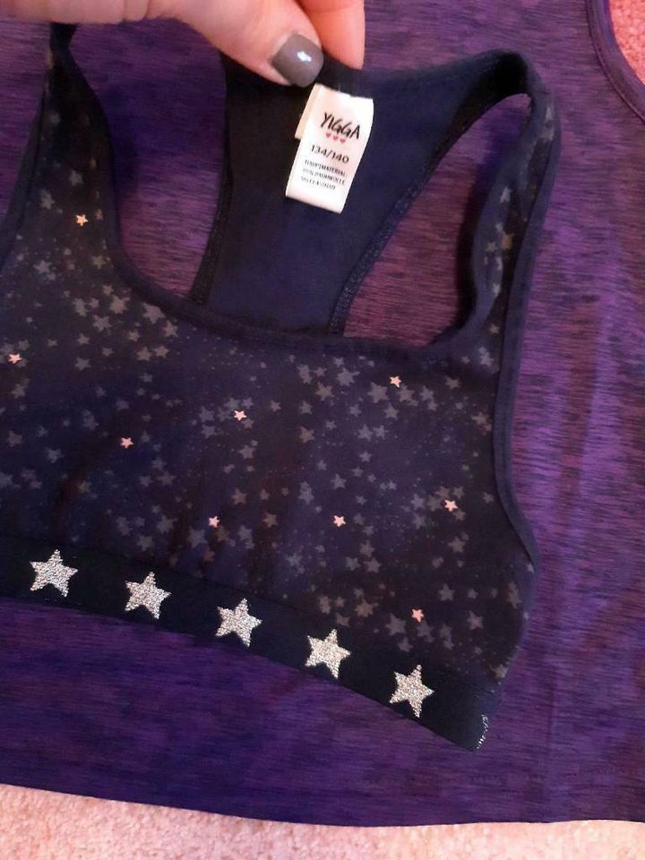 Sport T Shirt bauchfrei Bustier Top Gr. 134 140 von YIGGA  *Neu* in Schlanstedt