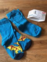 2x Socken Strümpfe blau gestreift Dinosaurier Flugsaurier 27-30 Niedersachsen - Celle Vorschau