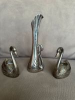 Schwanen Set aus Metall 1 Vase 2 Kerzenständer antik vintage Berlin - Spandau Vorschau