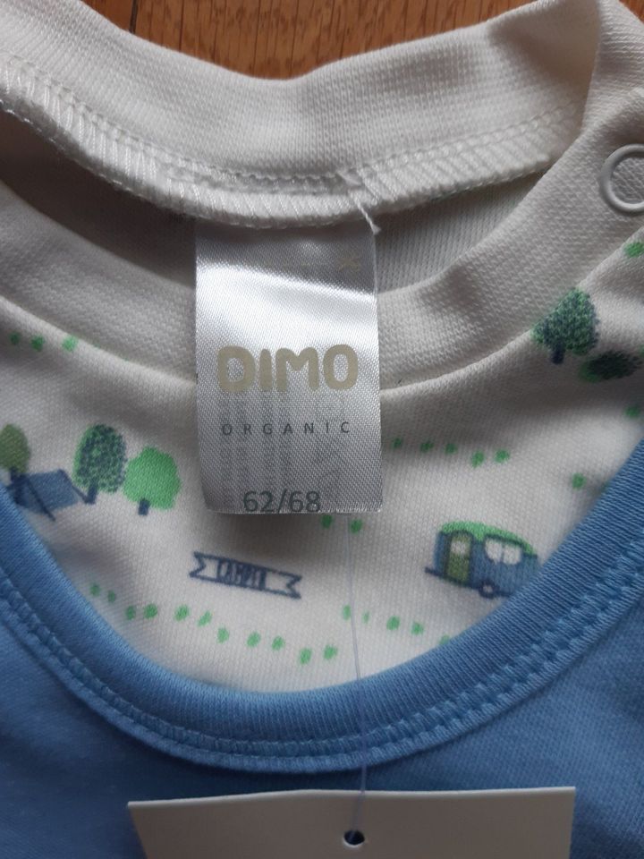 Neu! Strampler & Langarmshirt in Gr. 62/68 von Dimo Organic Auto in Neusäß