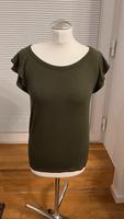 GAP: T-Shirt Khaki Grün Volantärmeln Gr. XS Viskose Köln - Bayenthal Vorschau