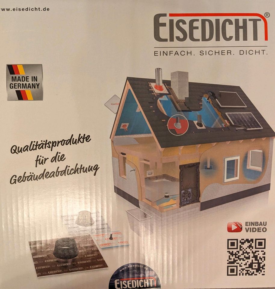 EISEDICHT Rohrmanschette Alu-Butyl RGD125 125-135mm Neu 4 Stück in Sehnde