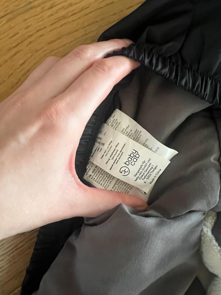 Fußsack mit Innenfutter || Babycab || schwarz || universal in Ratingen