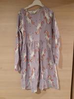 Einhorn Langarm Kleid 122/128 Hessen - Bad Vilbel Vorschau