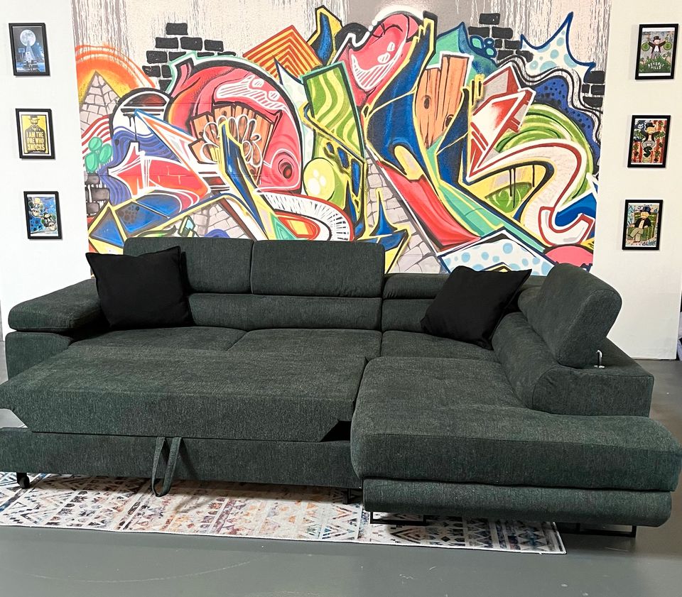 Sofa Couch Wohnlandschaft L Form mit Funktionen in Delmenhorst