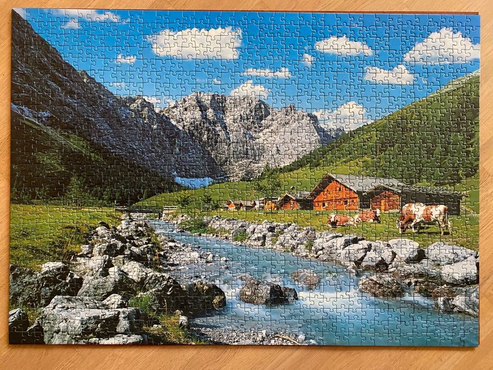 Puzzle 1000 Teile Ravensburger Lunchtime Karwendel Fjord Rom in Weinbach