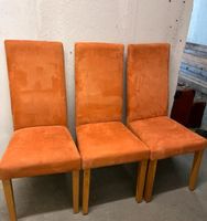 3 Orange Stühle zu verschenken Sachsen - Lugau Vorschau