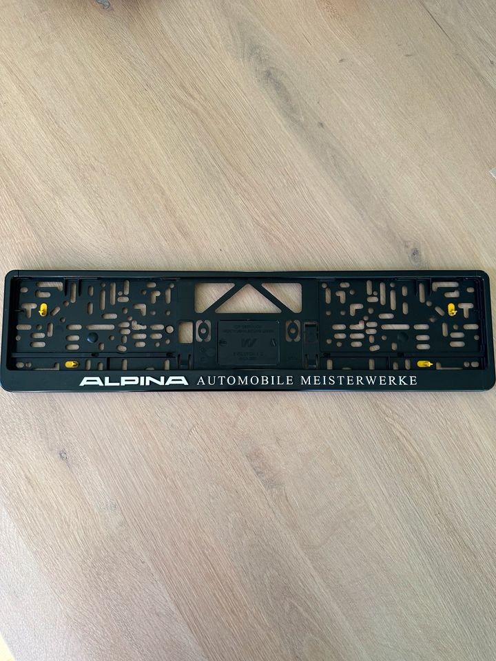 ALPINA Kennzeichen Halter D3S Nummernschild Rahmen BMW B3 B4 B5 in Landshut