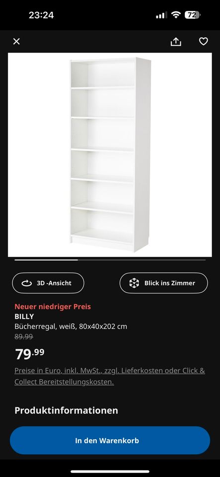 2 x Ikea Billy Regal neu noch verpackt in Wulften