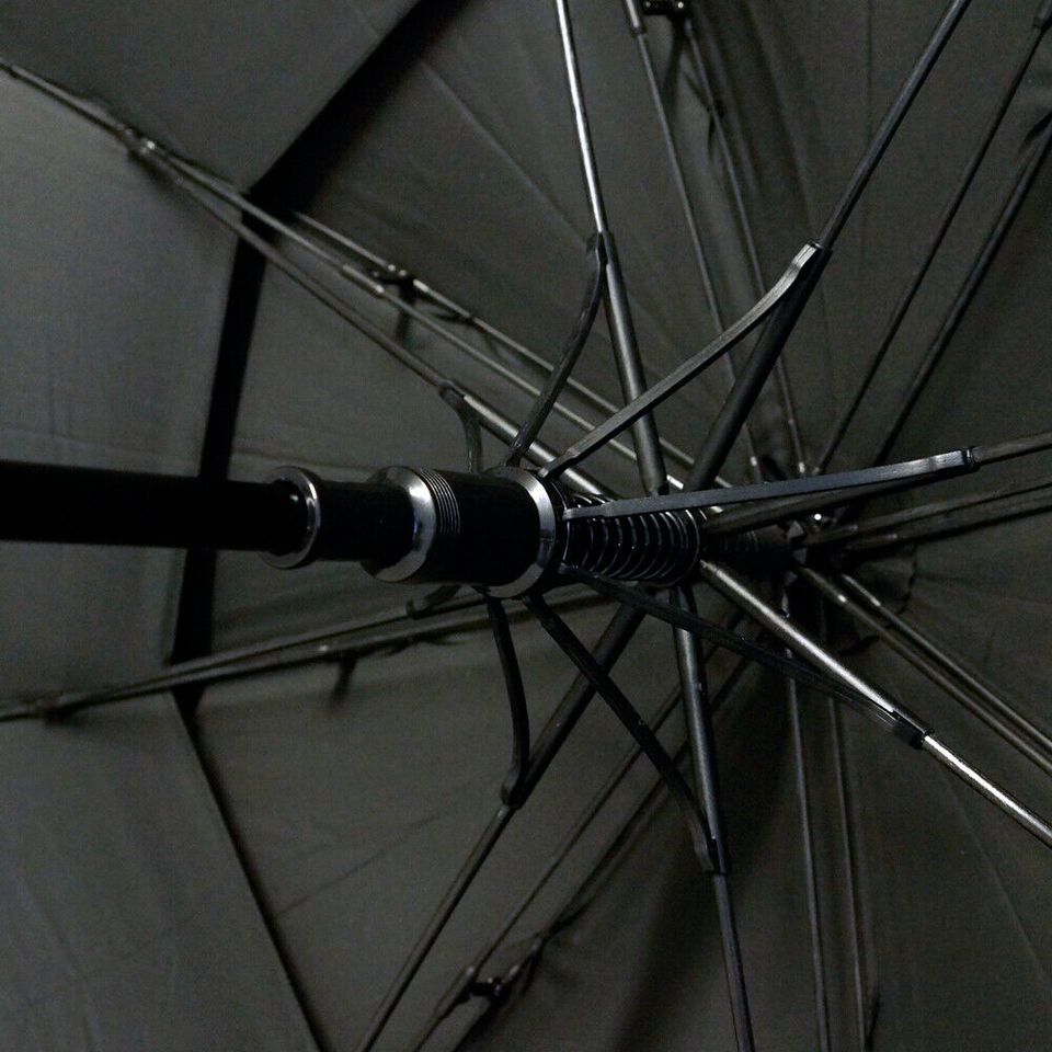 Regenschirm 135cm Golf Doppeldach Sturmschutz Windproof -Schwarz in Berlin