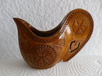 geschnitzte kleine Holz-Deko Schale Vase Kännchen, H 11, L 14 cm Nordrhein-Westfalen - Netphen Vorschau