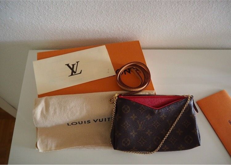 2 Original Louis Vuitton Taschen Neverfull GM & Pallas Clutch in Baden-Baden