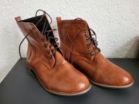 Braune Lederschnürschuhe in Größe 43 Baden-Württemberg - Friesenheim Vorschau