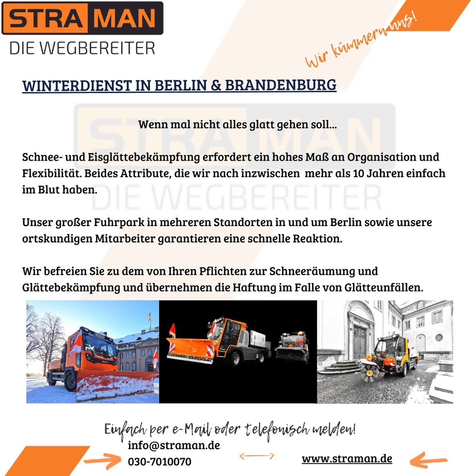 Winterdienst in Berlin & Brandenburg - STRAMAN GmbH in Berlin