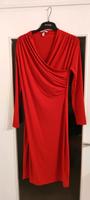 Rotes langes Kleid mit Raffung langarm neuwertig H&M L 40 Sachsen - Plauen Vorschau
