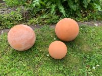 3 Terracotta Kugeln * Garten Kugeln * Deko für Außen * 23 + 15 cm Baden-Württemberg - Bad Krozingen Vorschau