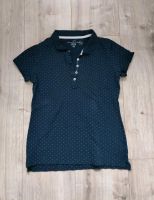H&M Poloshirt Mädchen Gr. 170 dunkelblau mit Punkten ungetragen Hessen - Espenau Vorschau