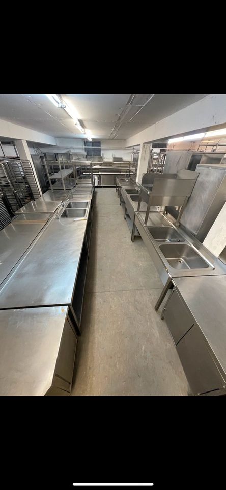 Gastronomie Gastro Edelstahl Gasherd mit Elektro Backofen in Hainburg