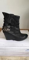 Airstep AS 98 Leder Stiefeletten Highheels Wedges schwarz Gr. 40 Nordrhein-Westfalen - Halver Vorschau