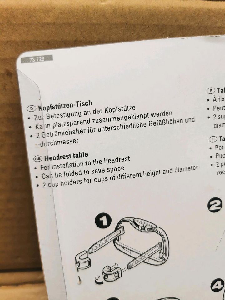Kopfstützen-Tisch Auto Klapptisch Rücksitz Getränke Halterung in Hamburg