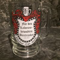 Spaß Krug  Glas Kalorien Alkohol % Skala Bierkrug Spruch 0,5L Bayern - Bamberg Vorschau