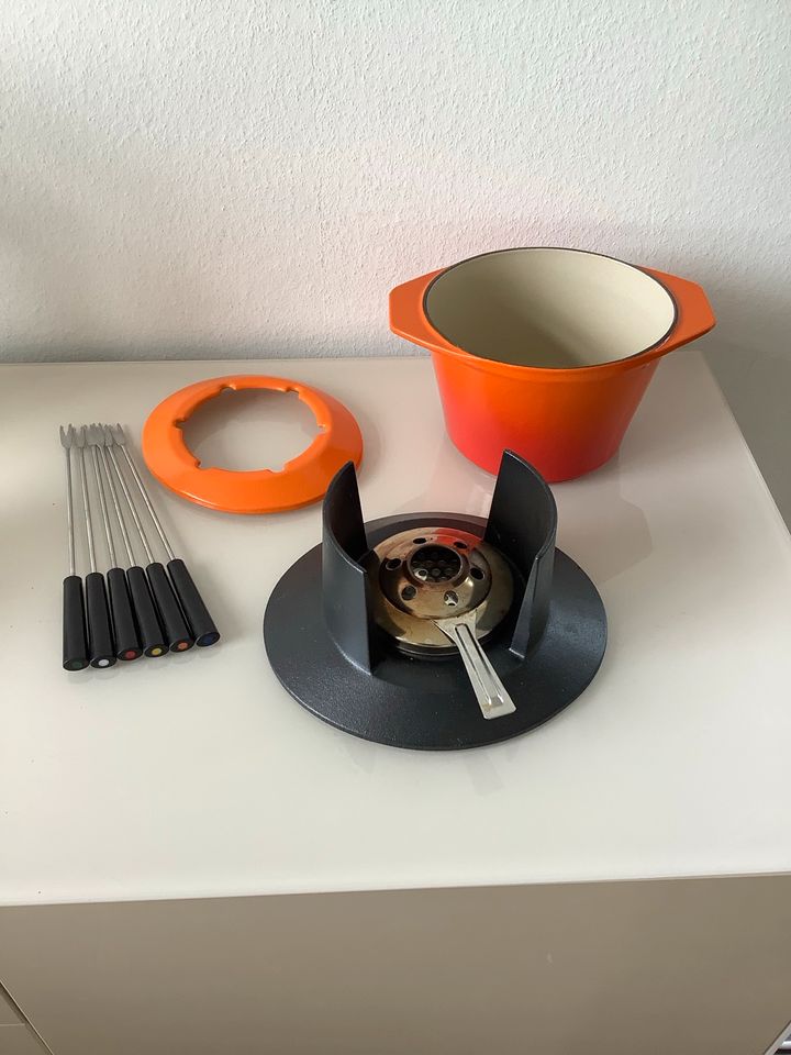 Le creuset Fondue mit Karton top ####### in Nettetal