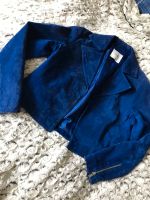 MANGO blaue Kurzjacke  Rauleder Jacke  Blue Wandsbek - Hamburg Rahlstedt Vorschau