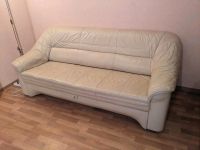 Couch, ledersofa, ausziehbar, beige Stuttgart - Stuttgart-Nord Vorschau