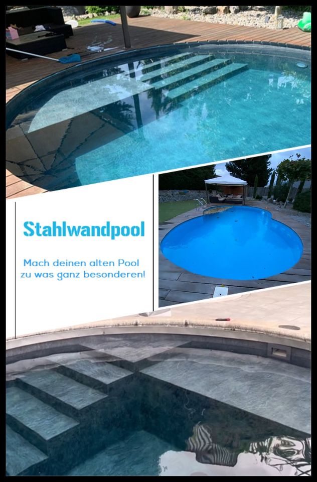 Stahlwandpool! Neue Folie! Ihr Sanierungsspezialist! in Gundelsheim