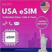 USA ESIM Telekom Netz ca. 20GB für aktuellen Monat Mai 24 Baden-Württemberg - Durmersheim Vorschau