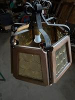 Schöne alte DDR Lampe Hängelampe gelbes Glas Sachsen-Anhalt - Köthen (Anhalt) Vorschau