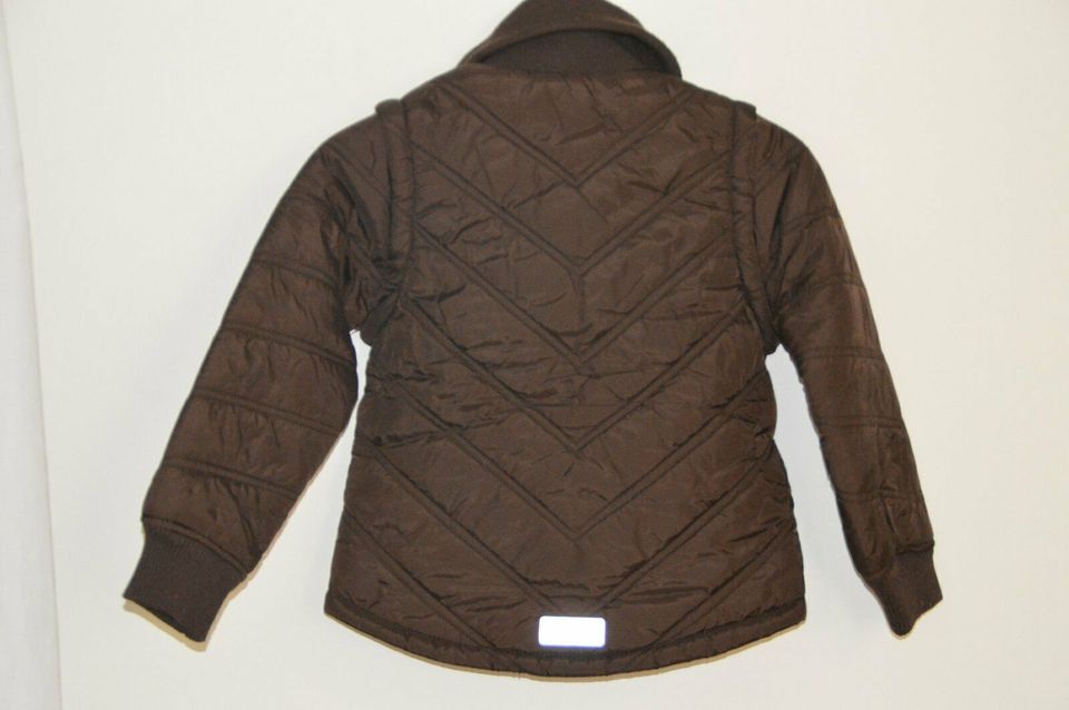 H & M Stepp Jacke / Weste in dklbraun in Gr. 116 in Harsum