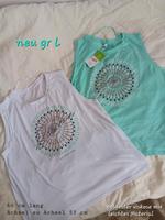 neu Damen tanktop top Shirt weiß türkis L  takko Hessen - Rüsselsheim Vorschau
