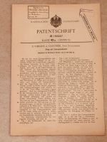 Kaiserliches patentamt patentschrift Rheinland-Pfalz - Bad Dürkheim Vorschau